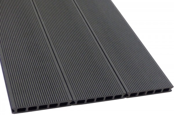 WPC Terrassendiele Komplettbausatz Easy Plus Ebony, 2900 mm