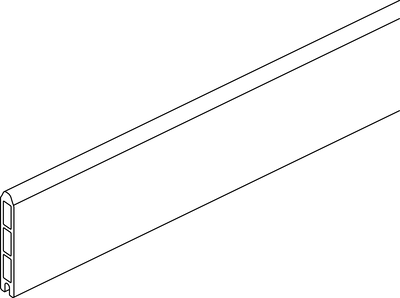 Abschlusslamelle (ohne Zubehör)