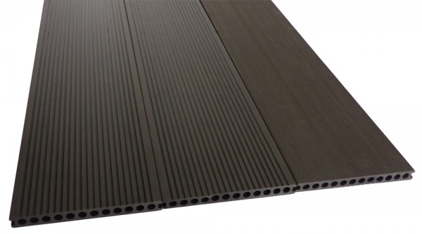 BPC/WPC Terrassendiele Komplettbausatz Master Premium Ebony, 4000 mm