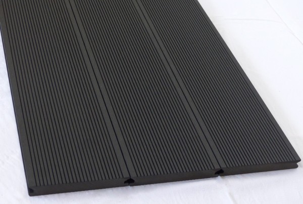 WPC Terrassendiele Komplettbausatz Massiv Ebony, 5000 mm