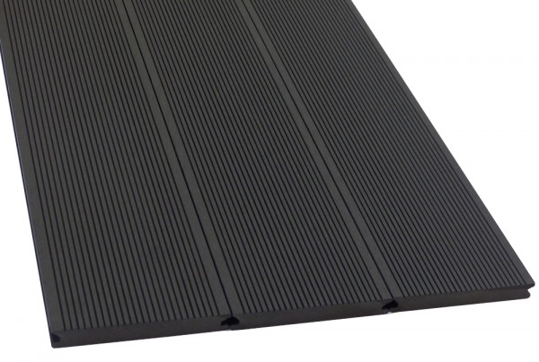 WPC Terrassendiele Komplettbausatz Massiv Ebony, 4000 mm