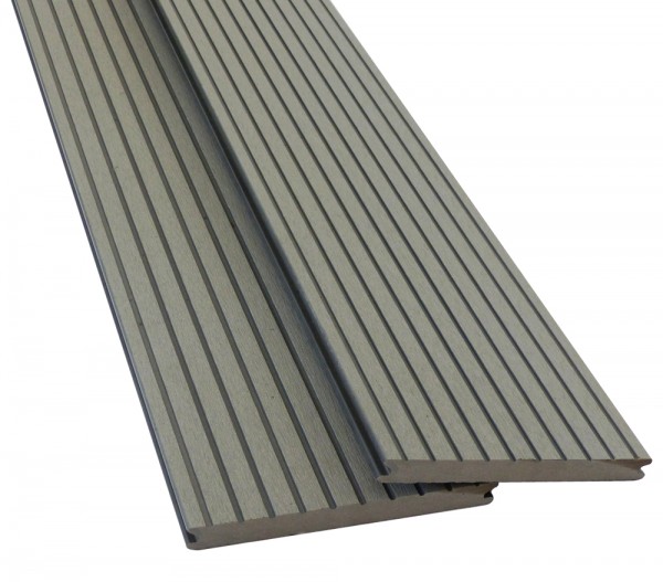 WPC Terrassendiele Solid Wide Breitprofil Silver Cedar 20,5 x 200